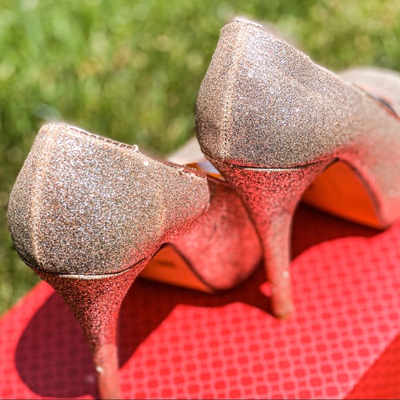 Chinese Laundry Glitter Blush Peep Toe (6) - Picture 4 of 8